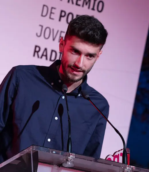 Javier Temprado recogió nuestro XI Premio de Poesía Joven