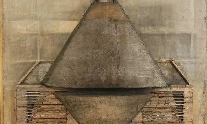 <p>Lucio Muñoz. <em>Tabla 9-97</em>, 1997</p>