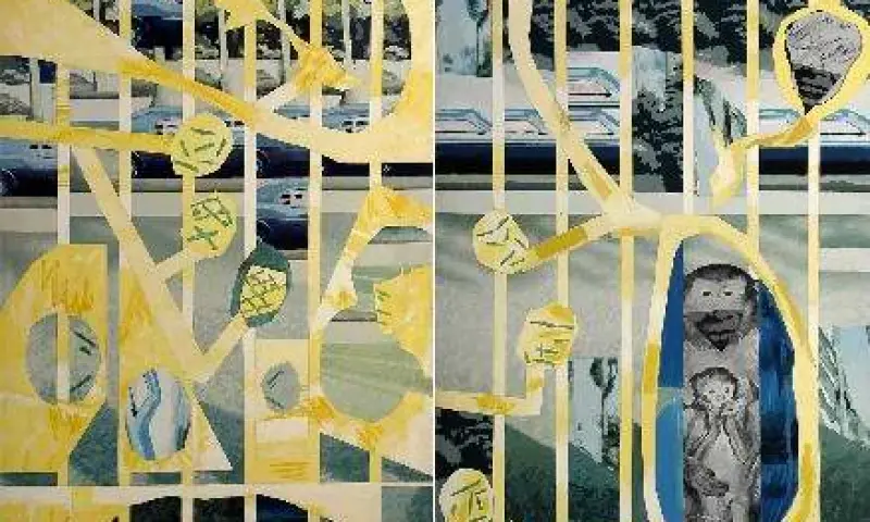 <p>Luis Gordillo. <em>Los chinos</em> (díptico), 1979</p>