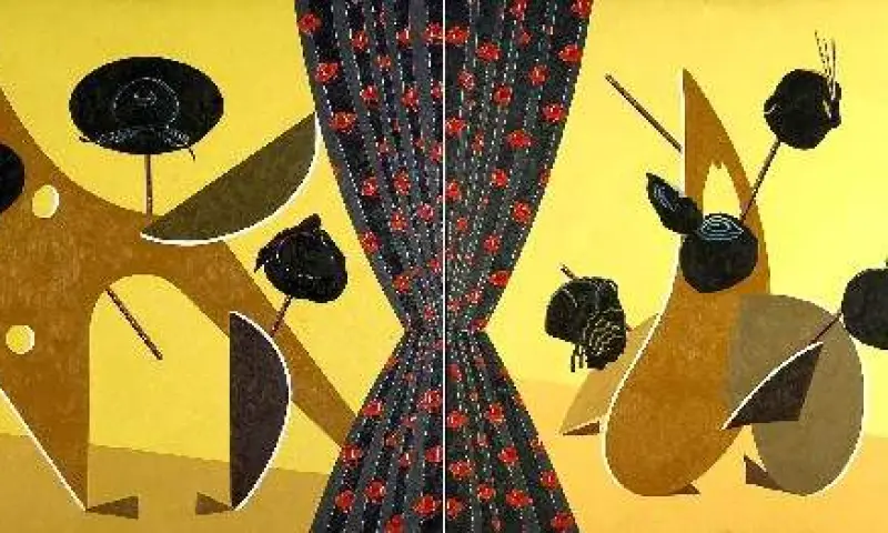 <p>Eduardo Arroyo. <em>Carmen Amaya a Atlantic City </em>(díptico), 1988</p>