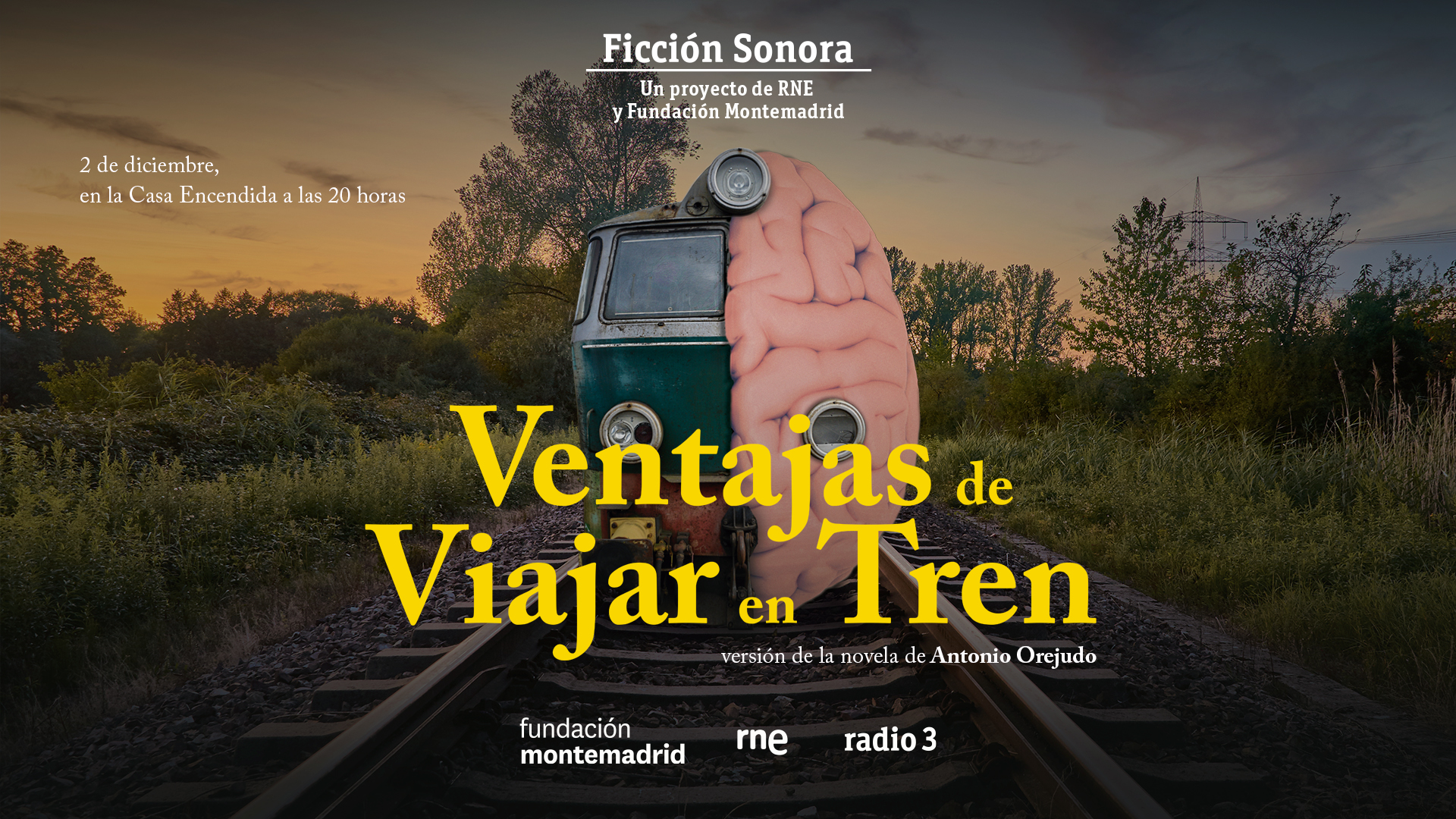 Cartel Ficción Sonora Ventajas de viajar en tren